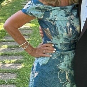 Ricky Freeman Teri Jon gown